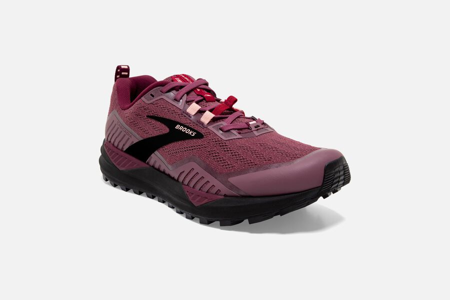 Brooks Cascadia 15 Trail Löparskor Dam - Vinröda - 7348-IKHGD